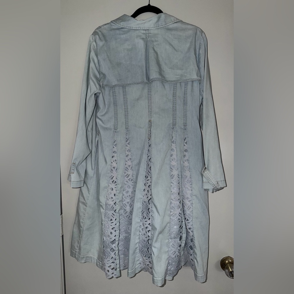 Soft Surroundings Pale Blue Denim Dress - Picture 2 of 3